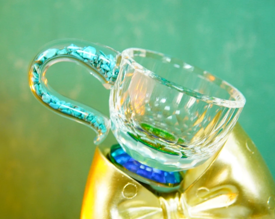 高档水晶茶杯家用茶杯酒杯轻奢茶具