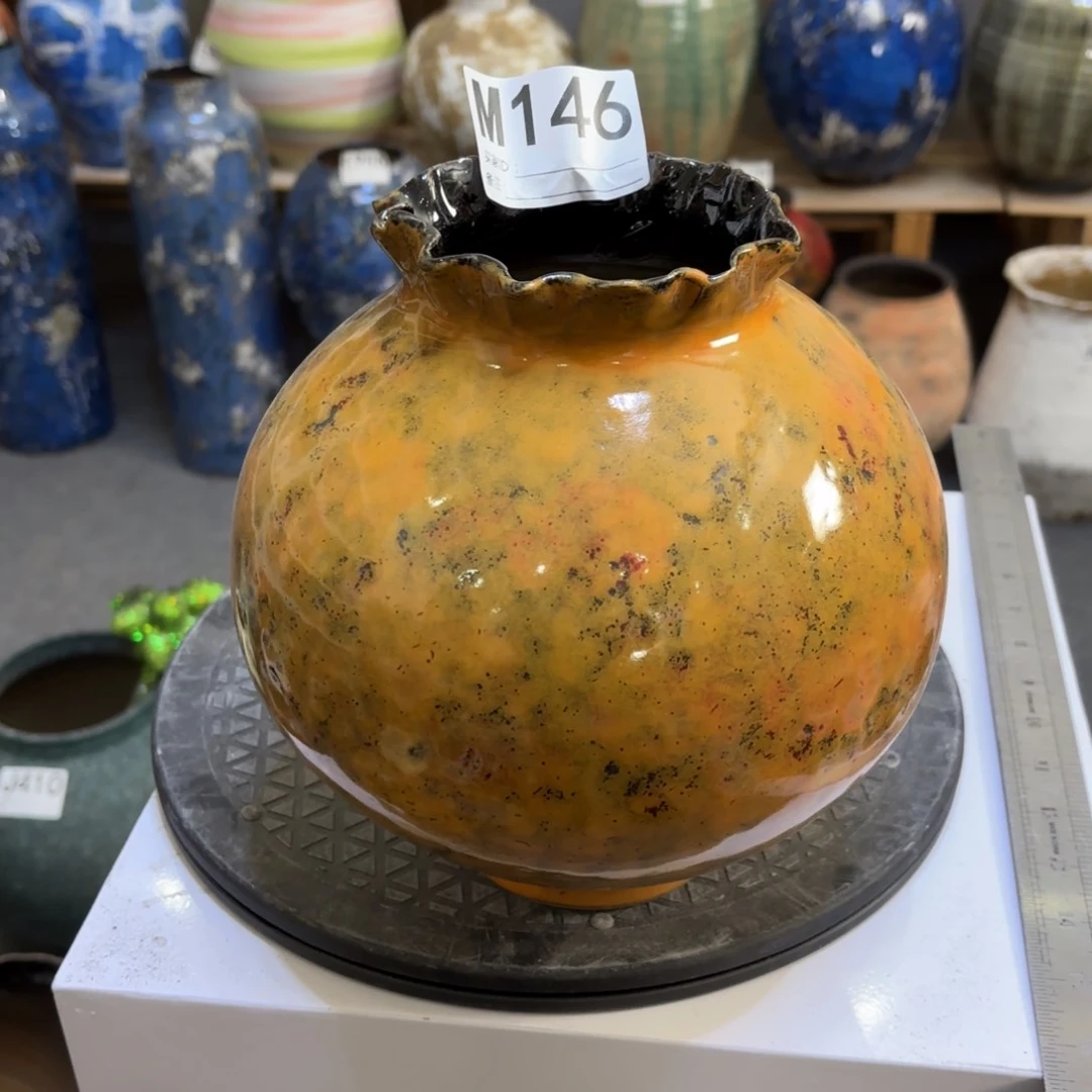 瓶鹿**子陶瓷瓶口径高度左右