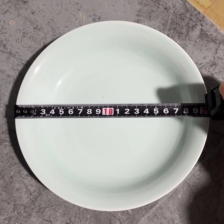 碗隐青八寸盘微瑕