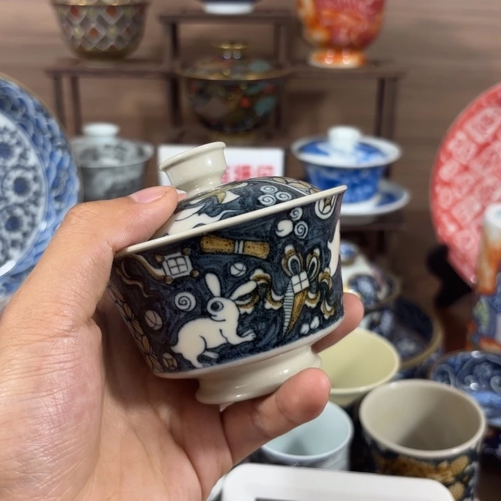 松***剑景德镇手工手绘陶瓷