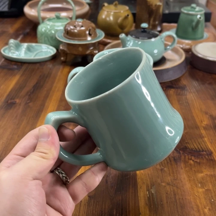 龙泉青瓷茶器微瑕8964