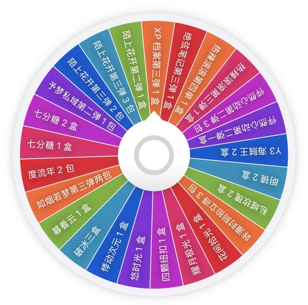 【布丁专属转盘】19.9米新人浮浮大转盘 收藏卡牌