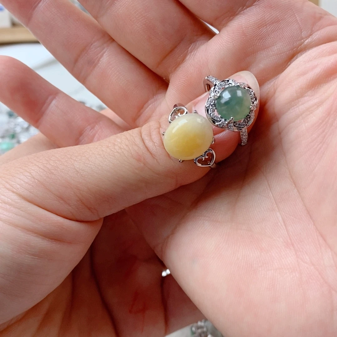 菩***下翡翠未镶嵌戒指缅甸