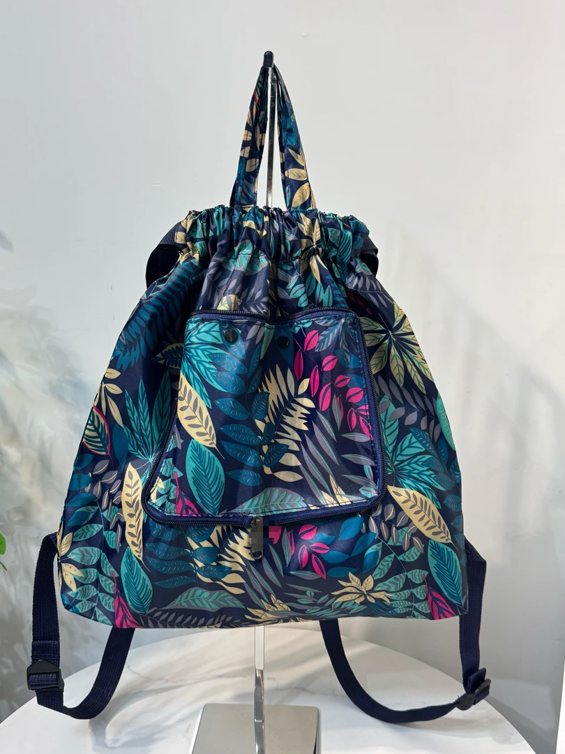 折叠背包手提双肩背包多用途收纳袋轻便出行双肩背包旅行包妈妈包