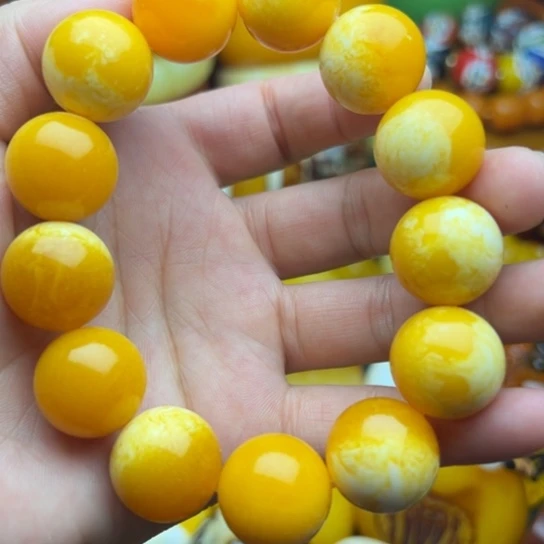 未镶嵌琥珀手链蜜蜡