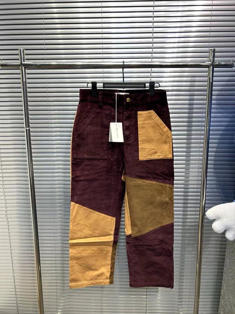 全新未使用 GALLIANO LANDOR  gl灯芯绒拼色休闲裤/全新