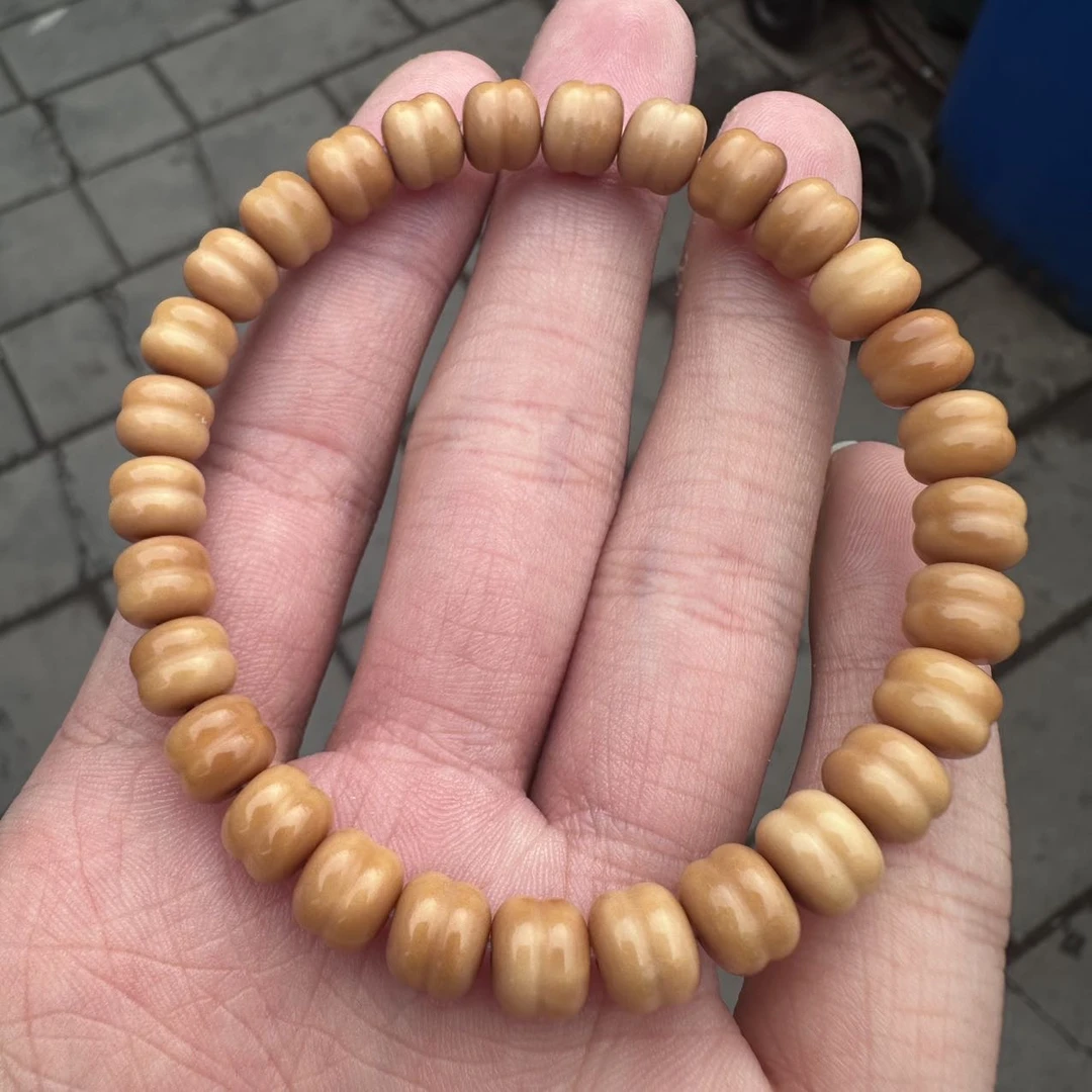 【曹掌柜精选】28 G50803-龙脊菩提肉夹馍手串-8*7mm