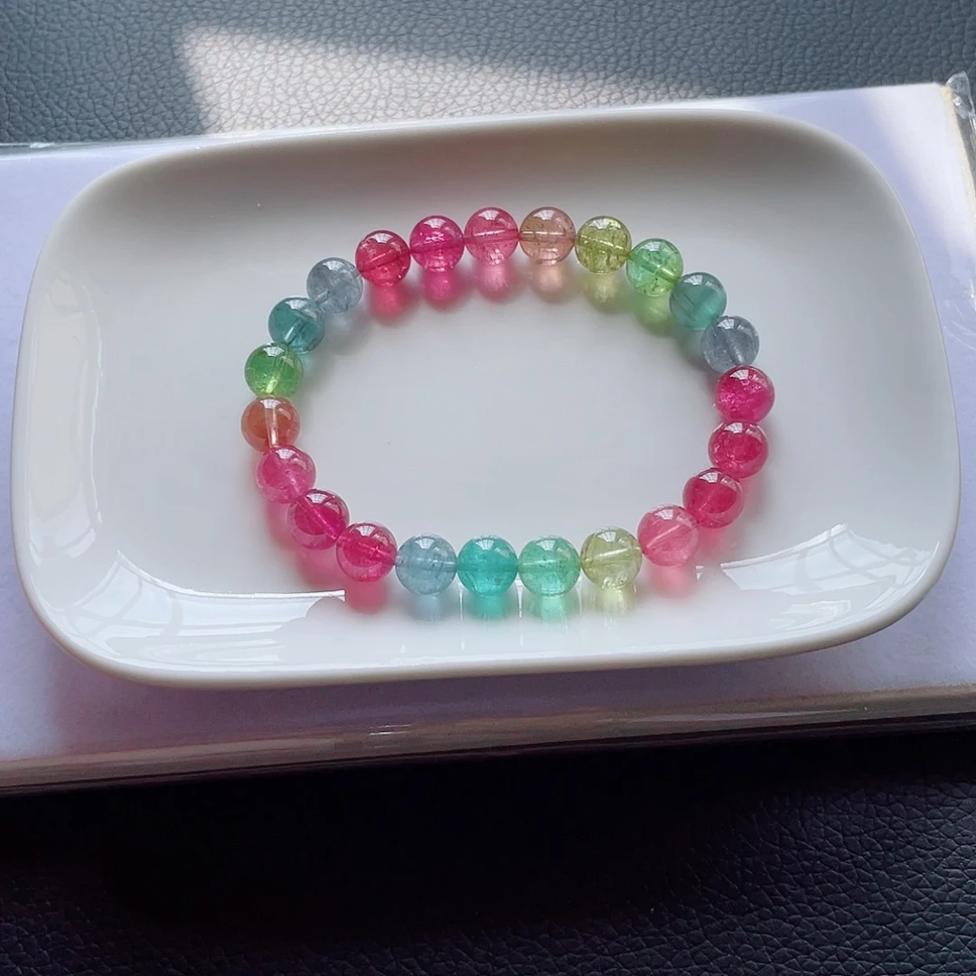 未镶嵌手链碧玺8.5mm左右