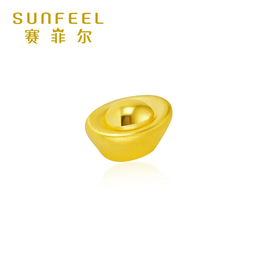 【投资金】赛菲尔足金999元宝时尚精致黄金摆件开运DYDS0470020