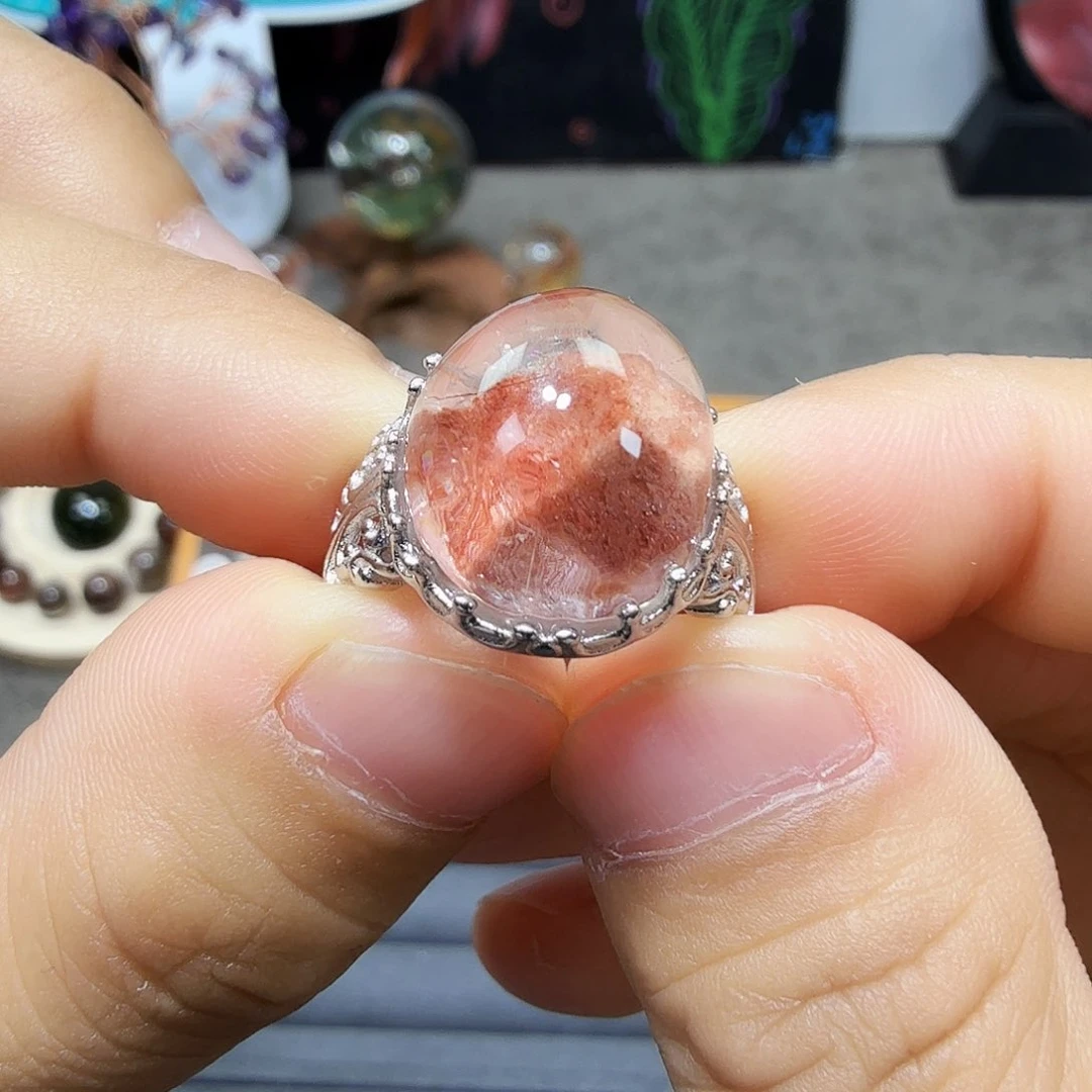 水晶银S925镶嵌水晶〆**汐S925银镶水晶水晶水晶