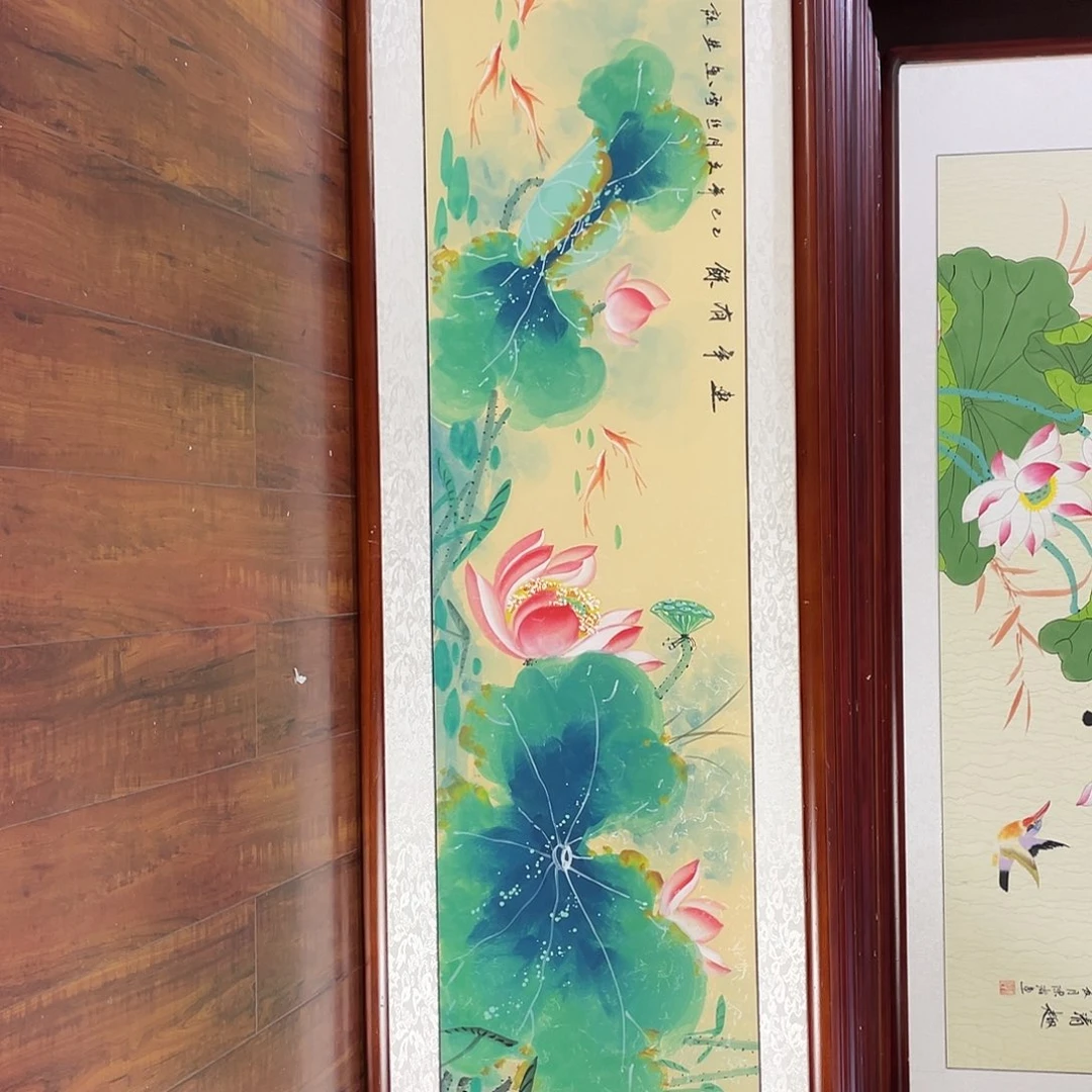 国画带框尺寸48*163厘米