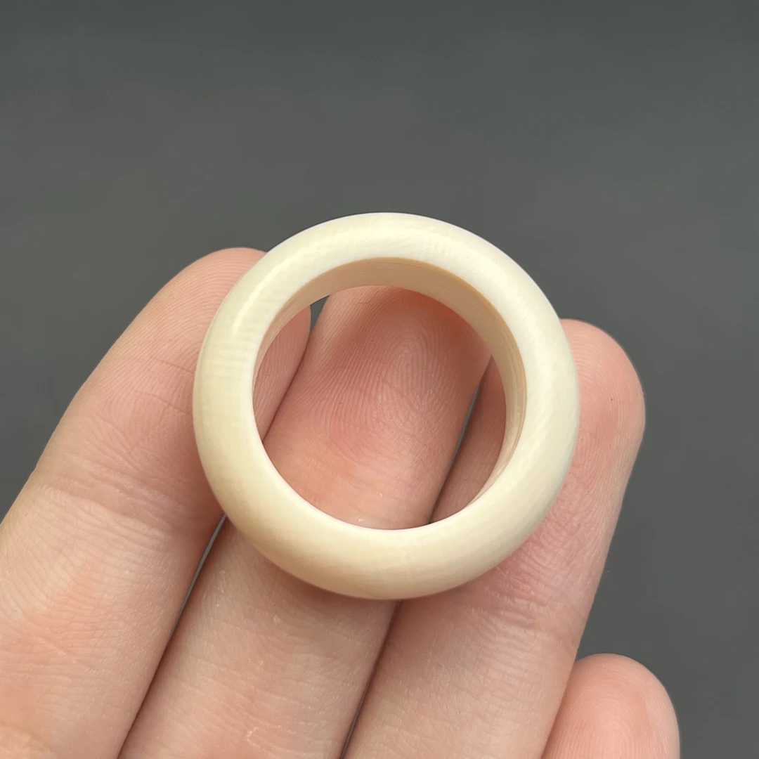 X7894天然猛犸牙 扳指 20*10.2mm支持鉴定 假一罚四