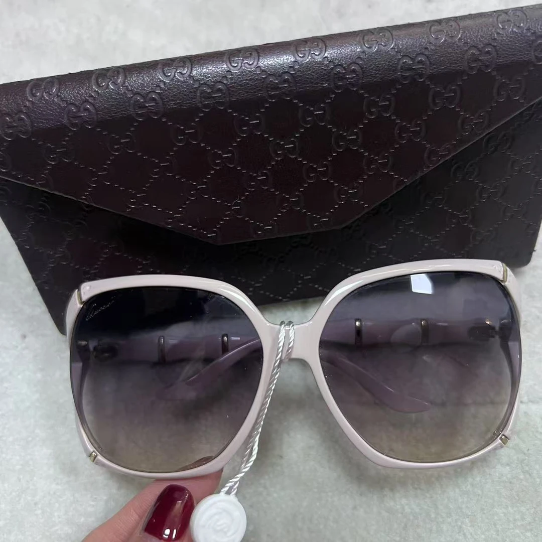 95新 GUCCI/古驰 麦殿/墨镜竹节款裸粉色/241128CWHYW05