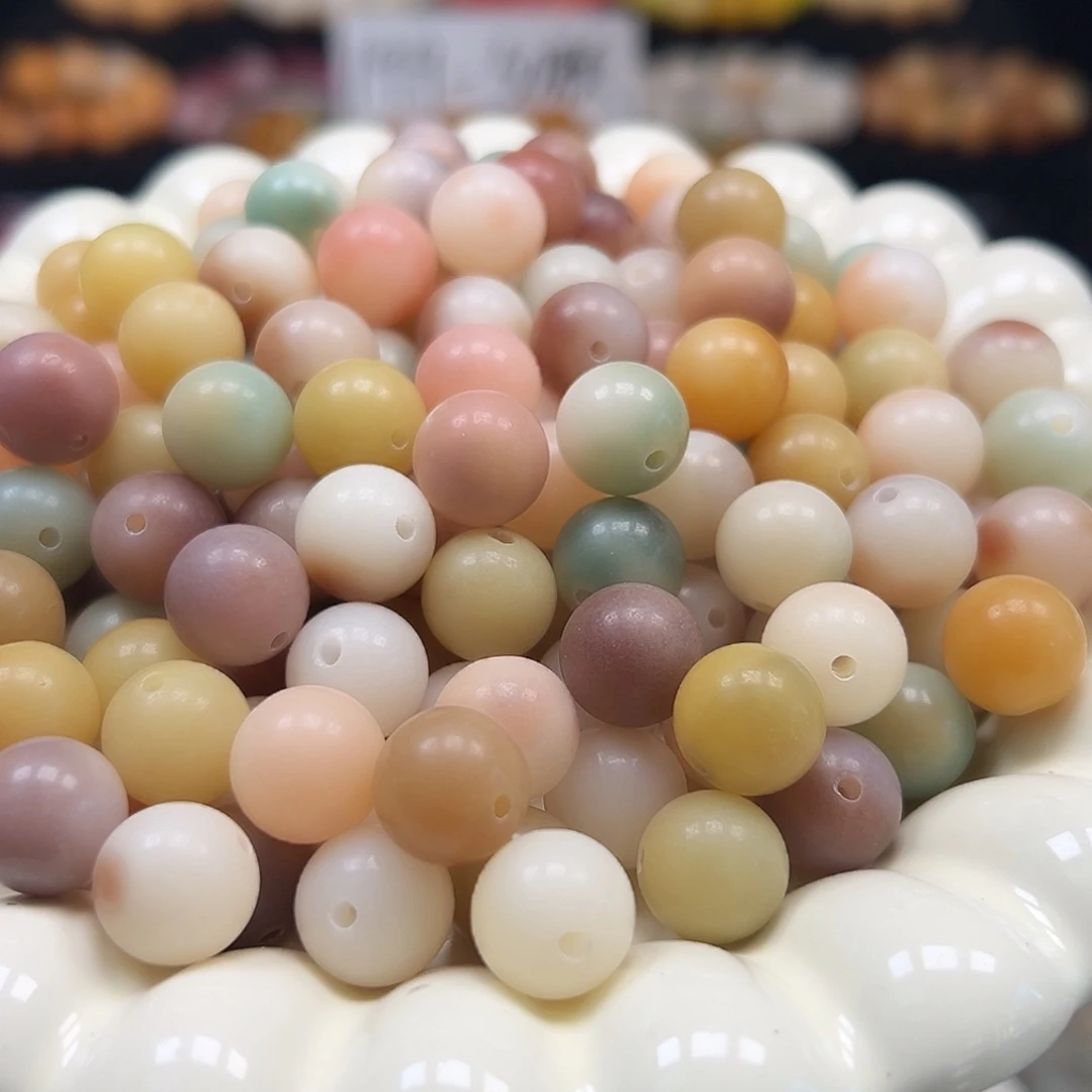 手串菩提根/象牙果卡12莫奈花圆110颗