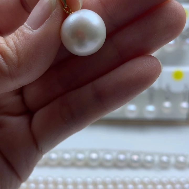 【闪购商品】淡水珍珠吊坠银S925镶嵌