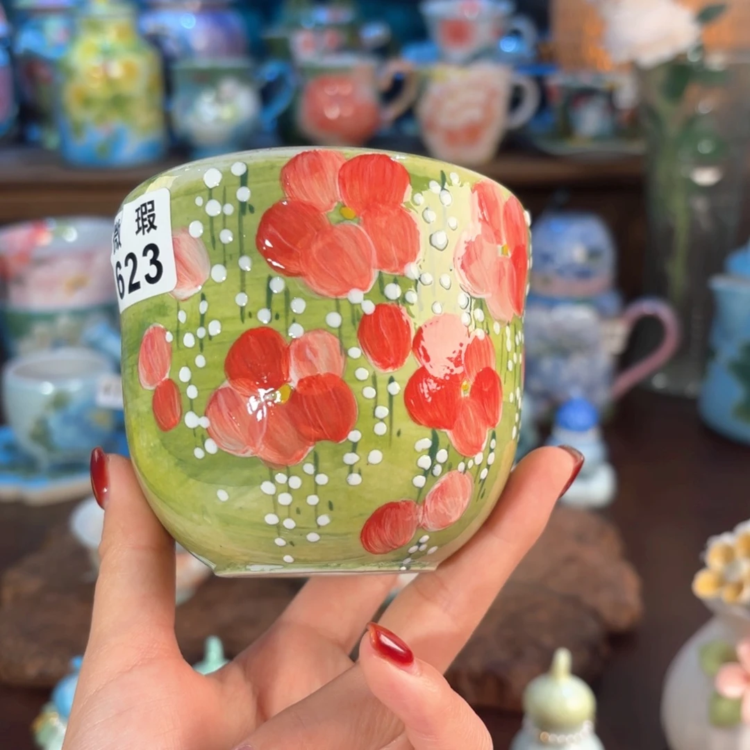 景德镇手绘高温釉下彩陶瓷茶具