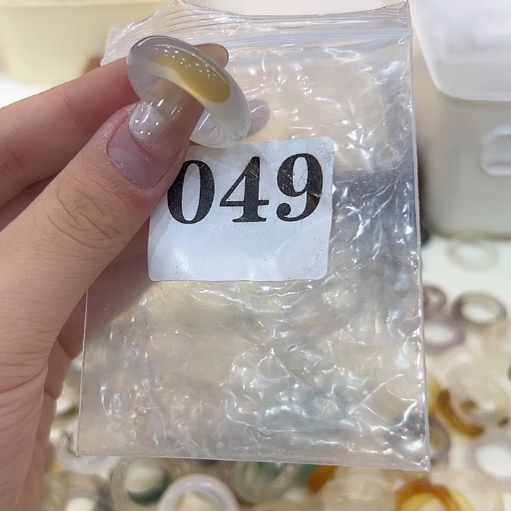 玛瑙/玉髓合金戒指49港19