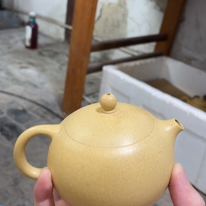 茶壶紫砂西施大。本绿