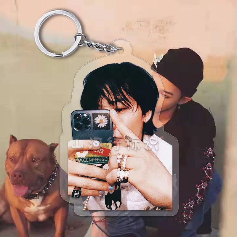 新款BIGBANG权志龙亚克力钥匙扣bigbang粉丝应援周边帅气照片挂件