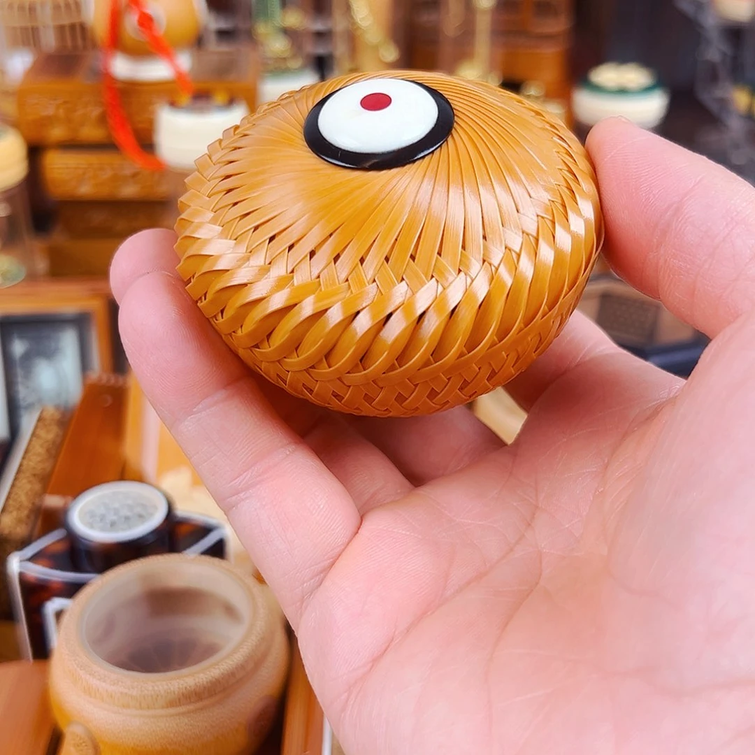 竹玉竹小竹篓手把件