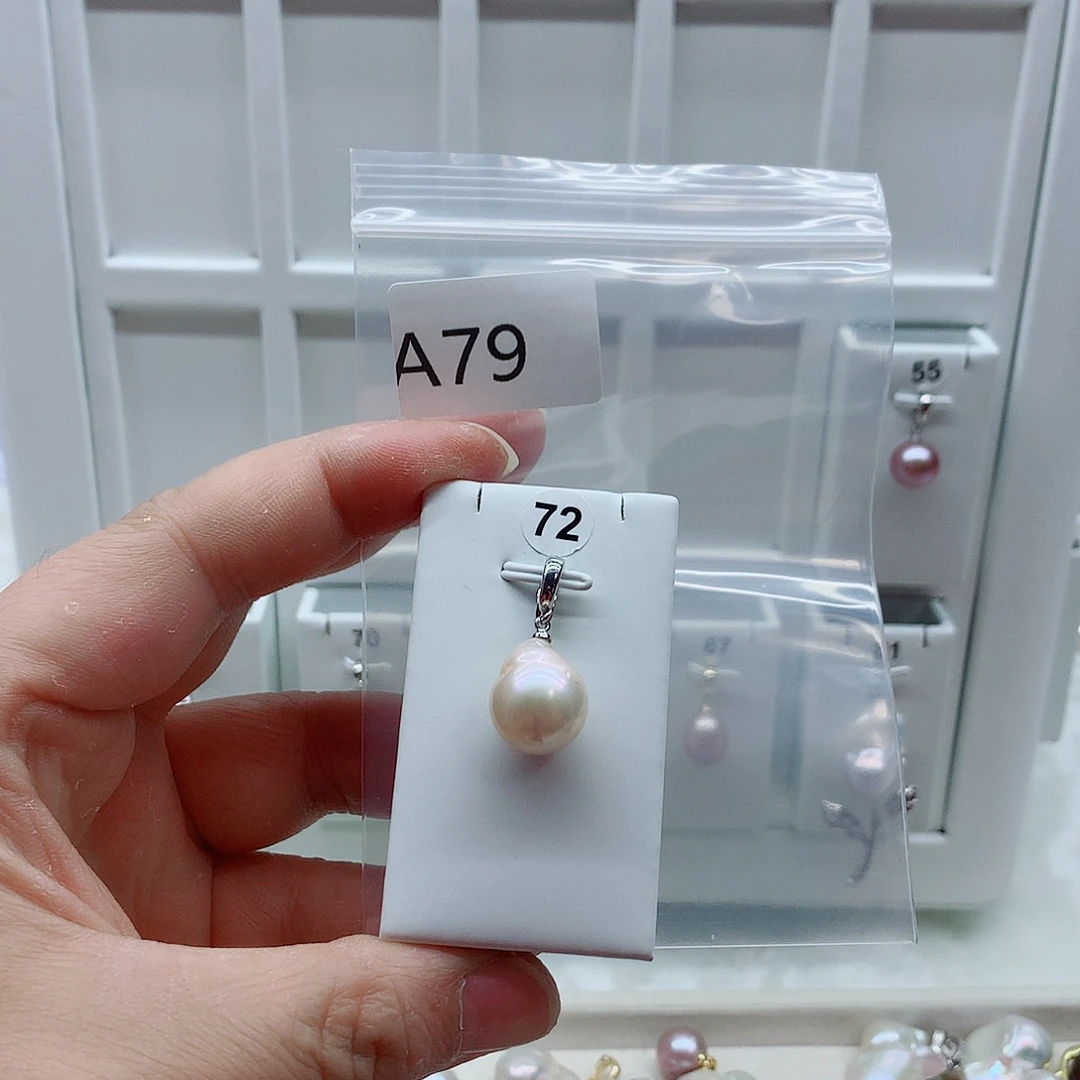 合金吊坠(不含链)淡水珍珠