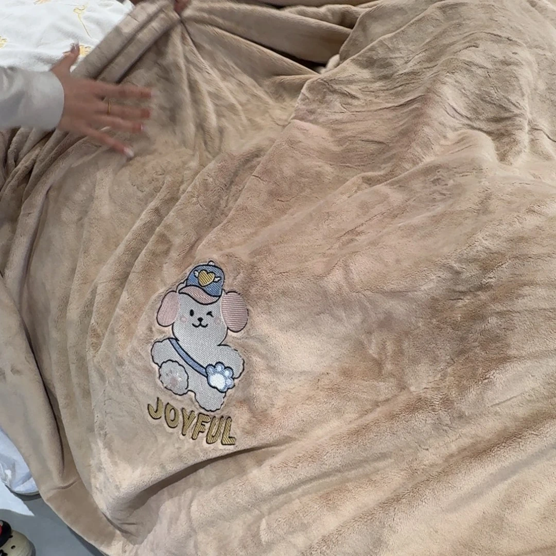 原驼毛驯鹿毛羊羔毛一米五被套