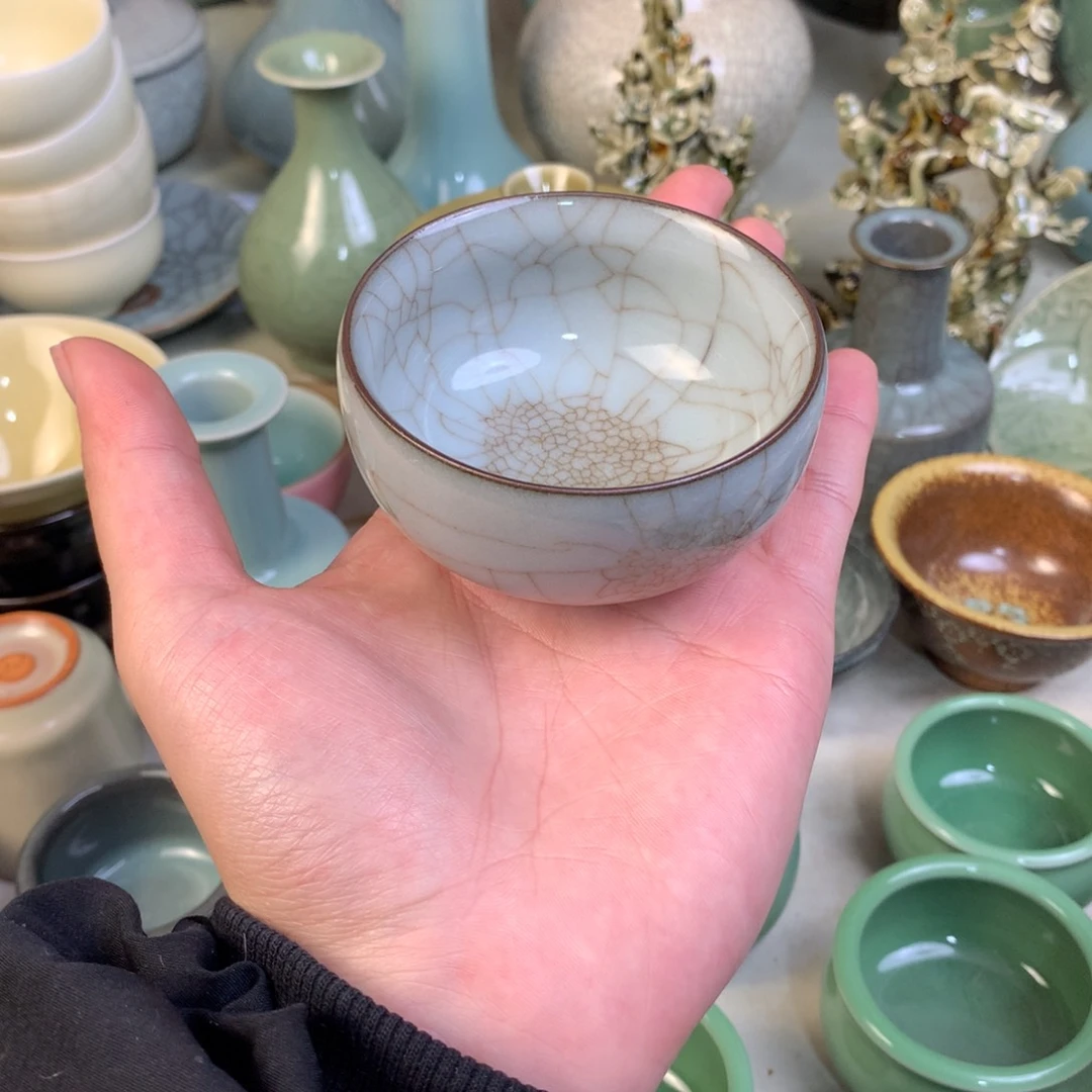 杯胖***丝龙泉青瓷龙泉路上