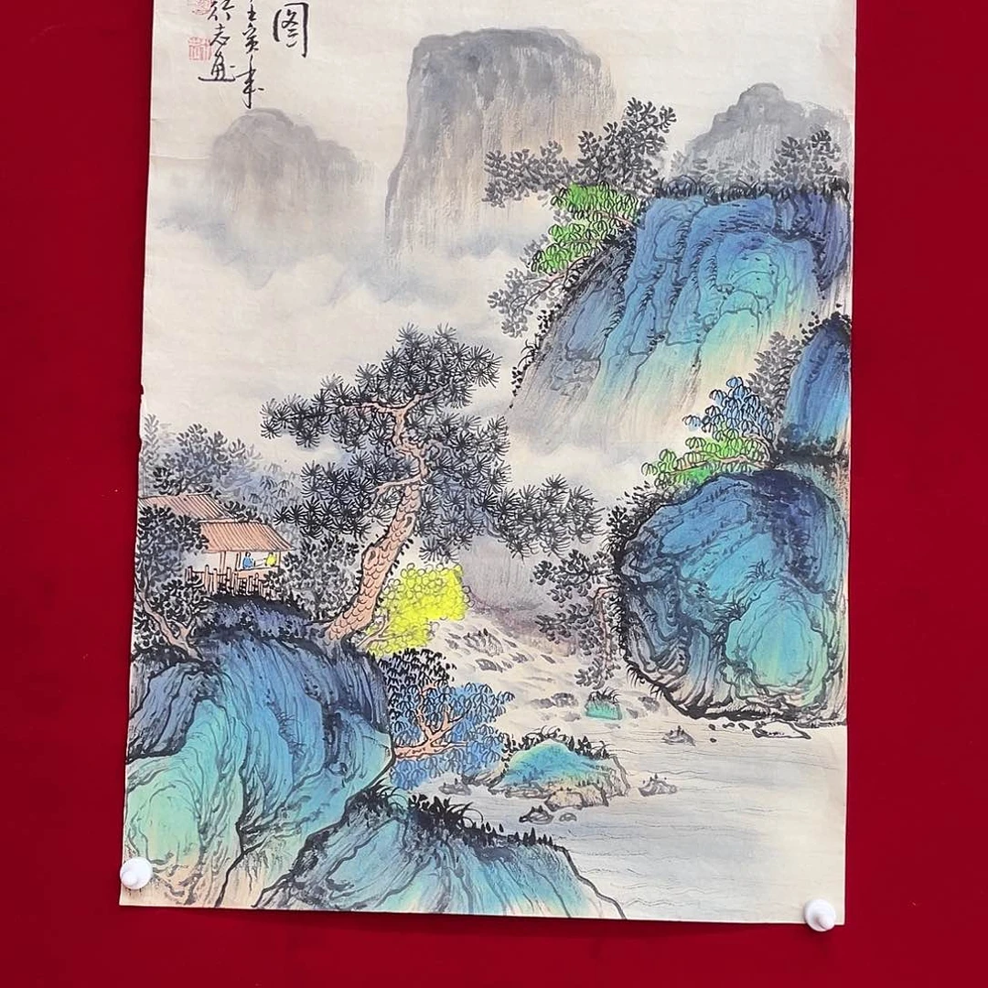 国画凌行志手绘作品