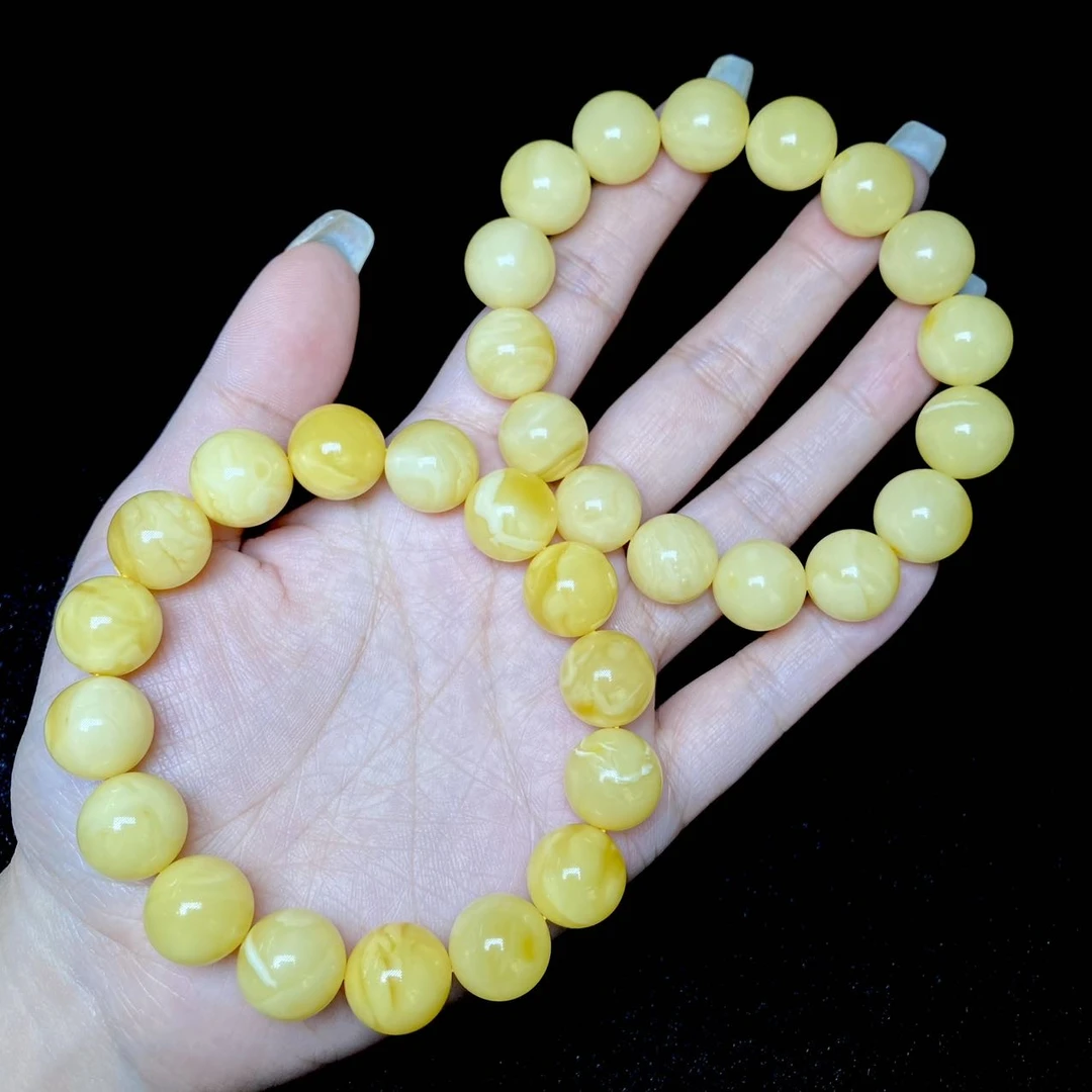 【云上好物】12 DS31099-蜜蜡单圈手串-多样性发其一-12.5mm（JG）