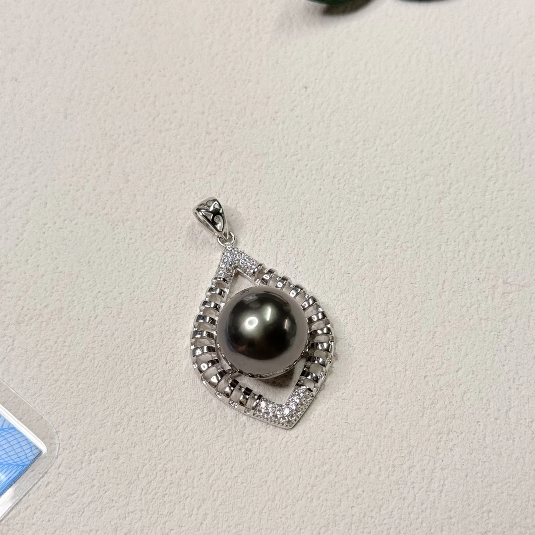 全新未使用  【六六中古】孤品海水珍珠s925吊坠ew687带链珠卡13.7