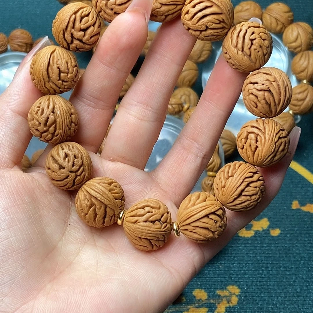 桃核手串秦岭龙纹桃核1