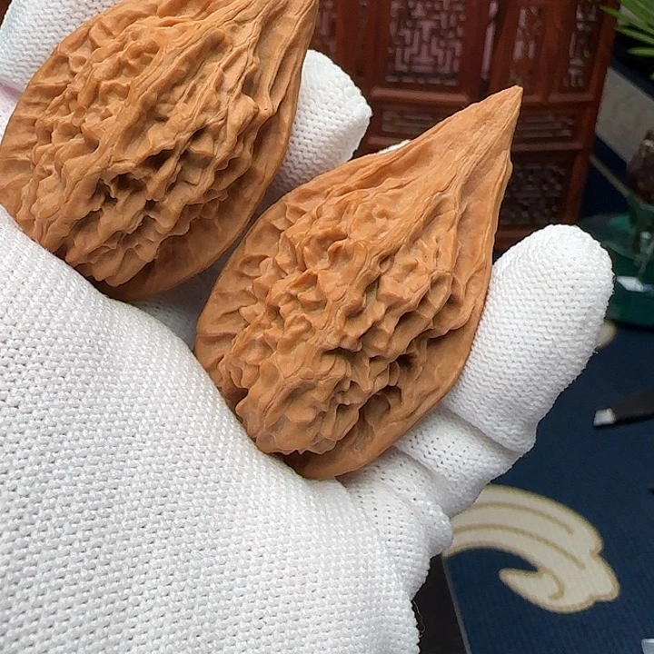 文玩核桃吊坠全品红樱枪33➕去年头果