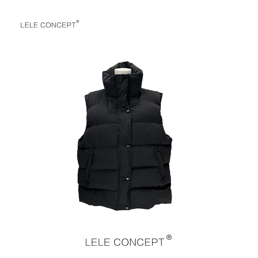 LELE CONCEPT｜【如一】百搭高级感立领基础款鸭绒马甲Y0442