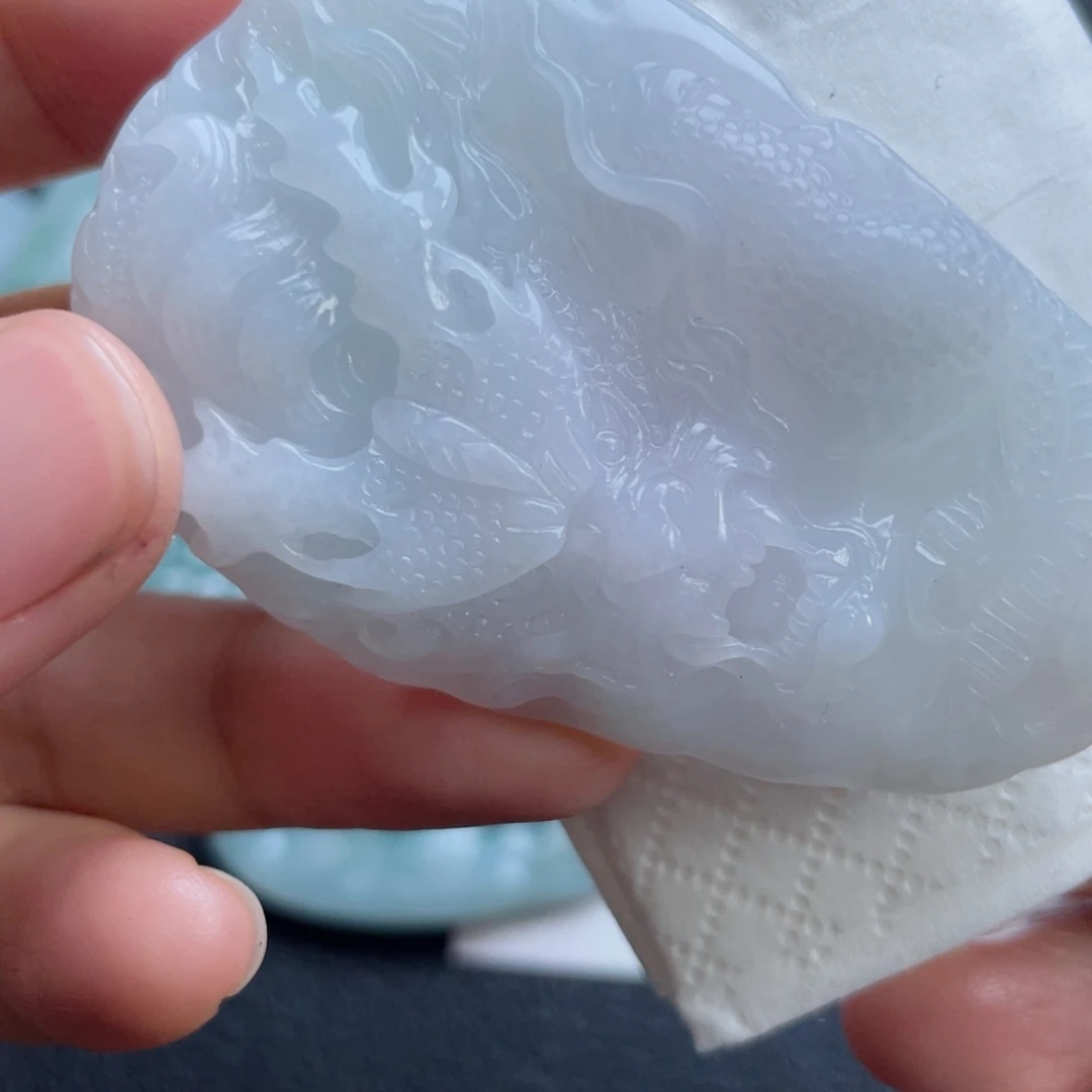 交***记定制翡翠未镶嵌翡翠吊坠