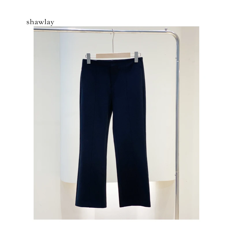 超模妹妹 七分棉中喇休闲显瘦直筒裤S3105