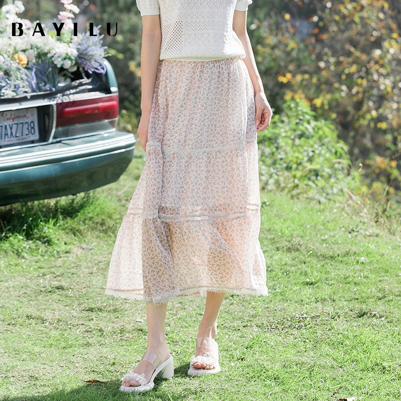 【力力淘】芭依璐女装夏季新款时尚半身裙86Q3026