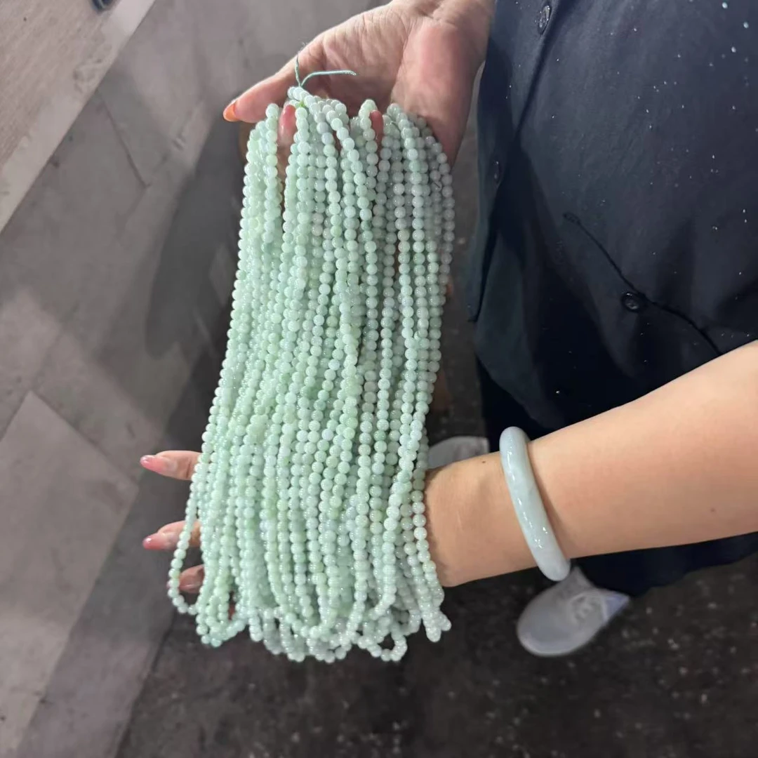 天然A货翡翠项链-d281-卡6mm-多样性发一