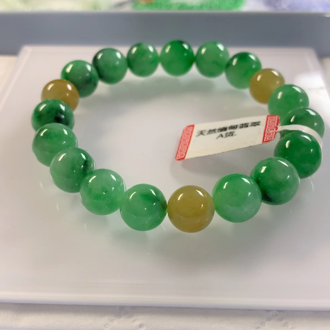 翡翠未镶嵌颈饰手串