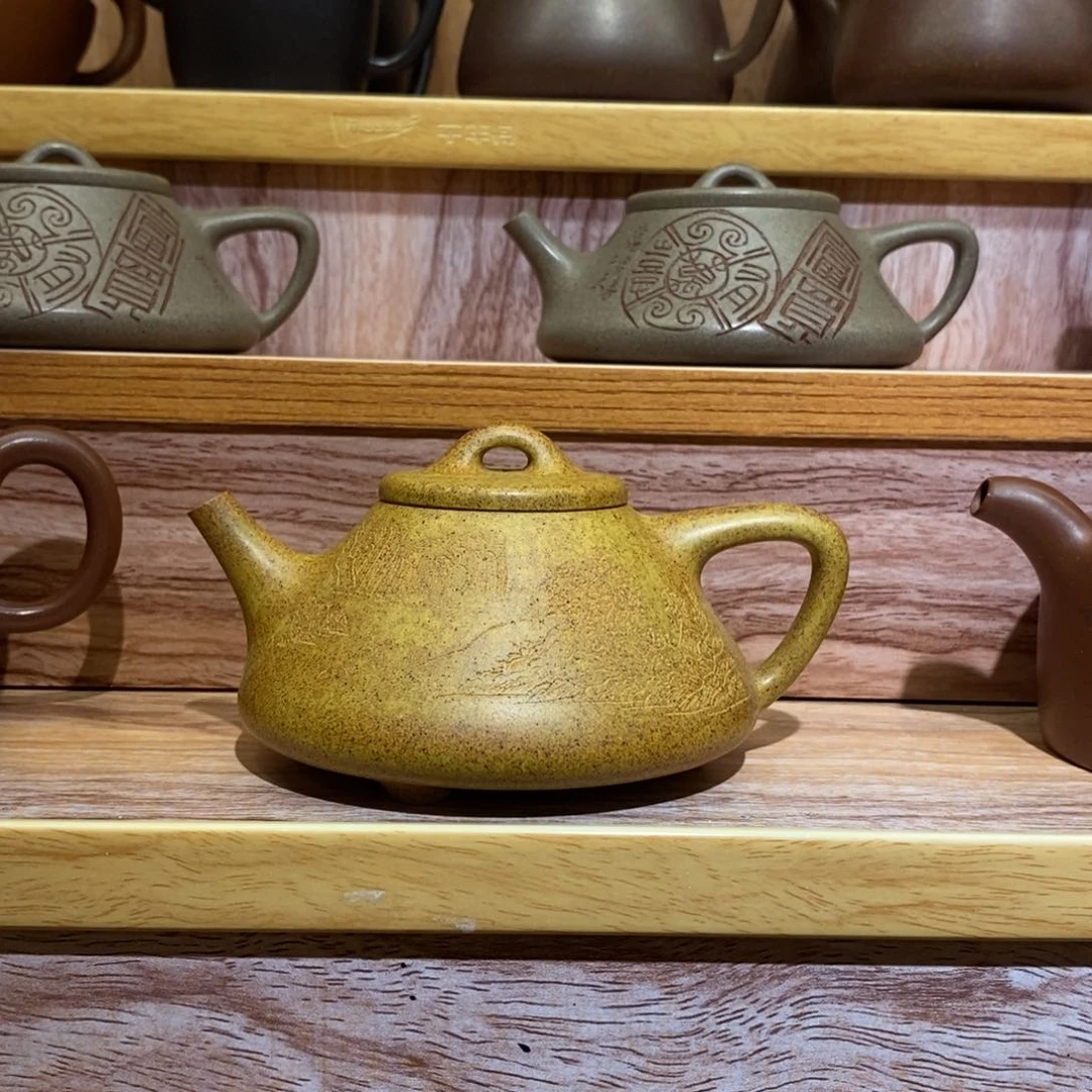 紫砂茶壶段泥高温还原烧240cc石瓢