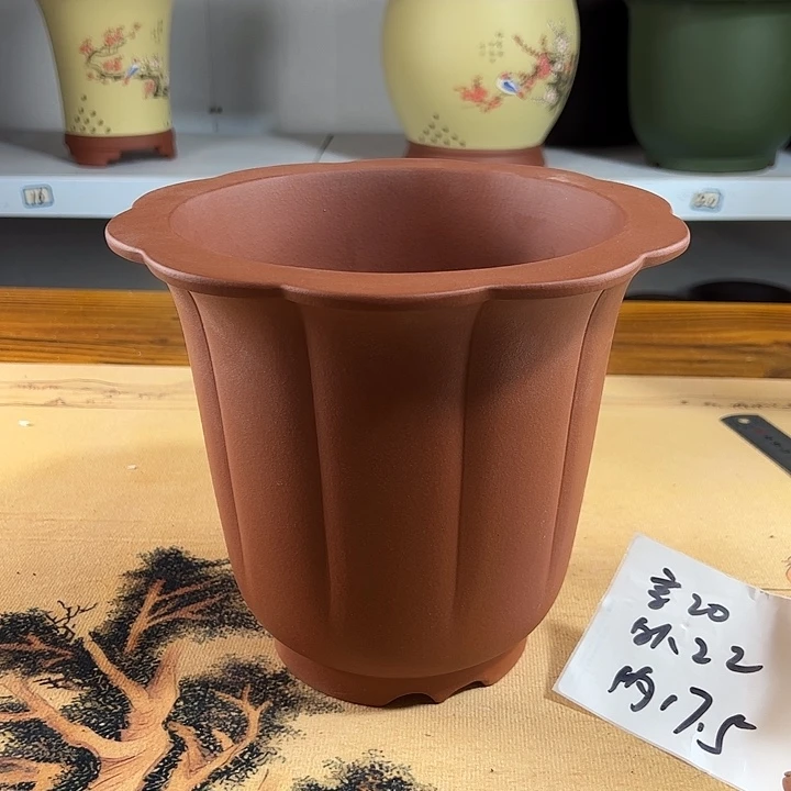 紫砂花盆紫砂兰花盆57