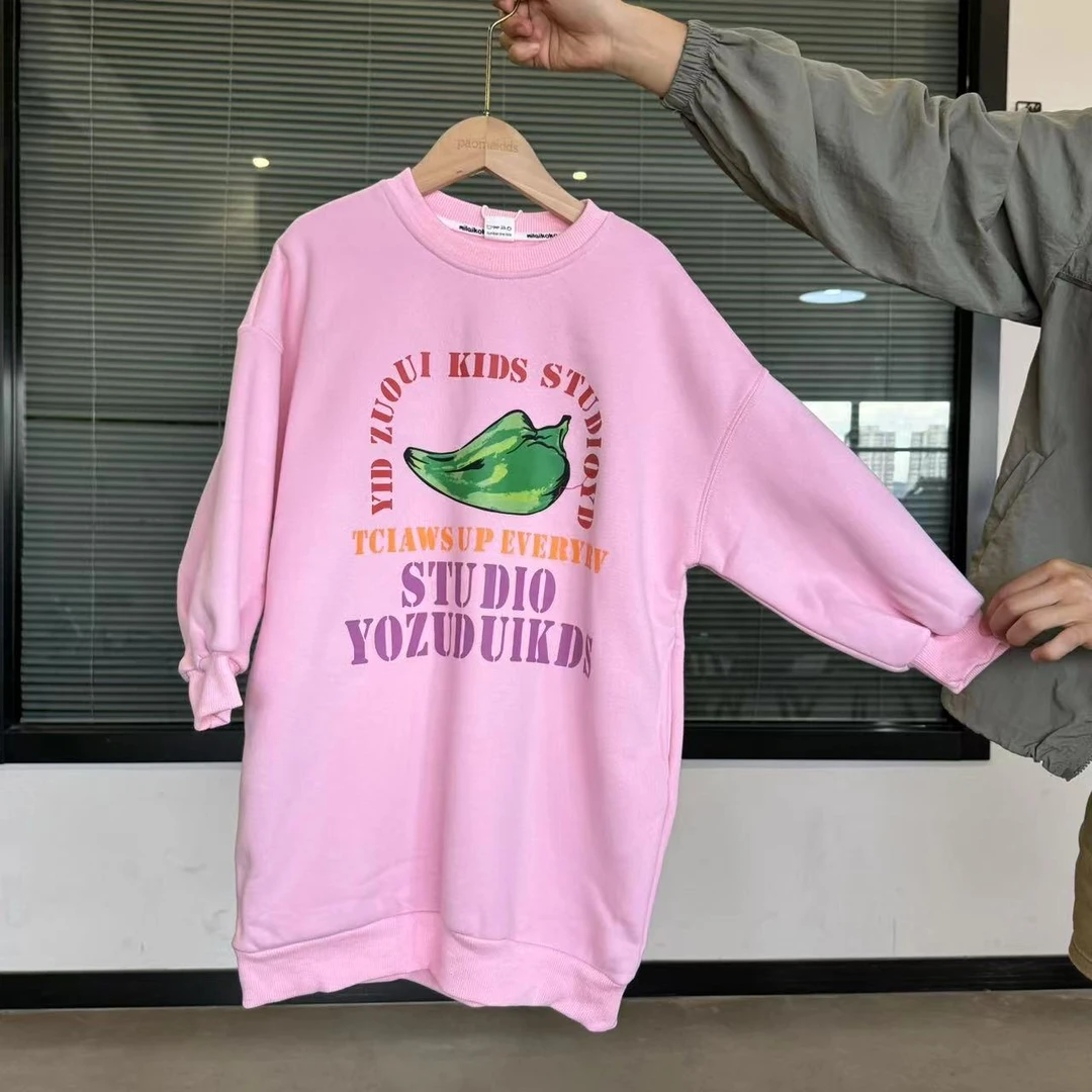 现货  2024秋季儿童男童女童休闲时尚卫衣裙1033320