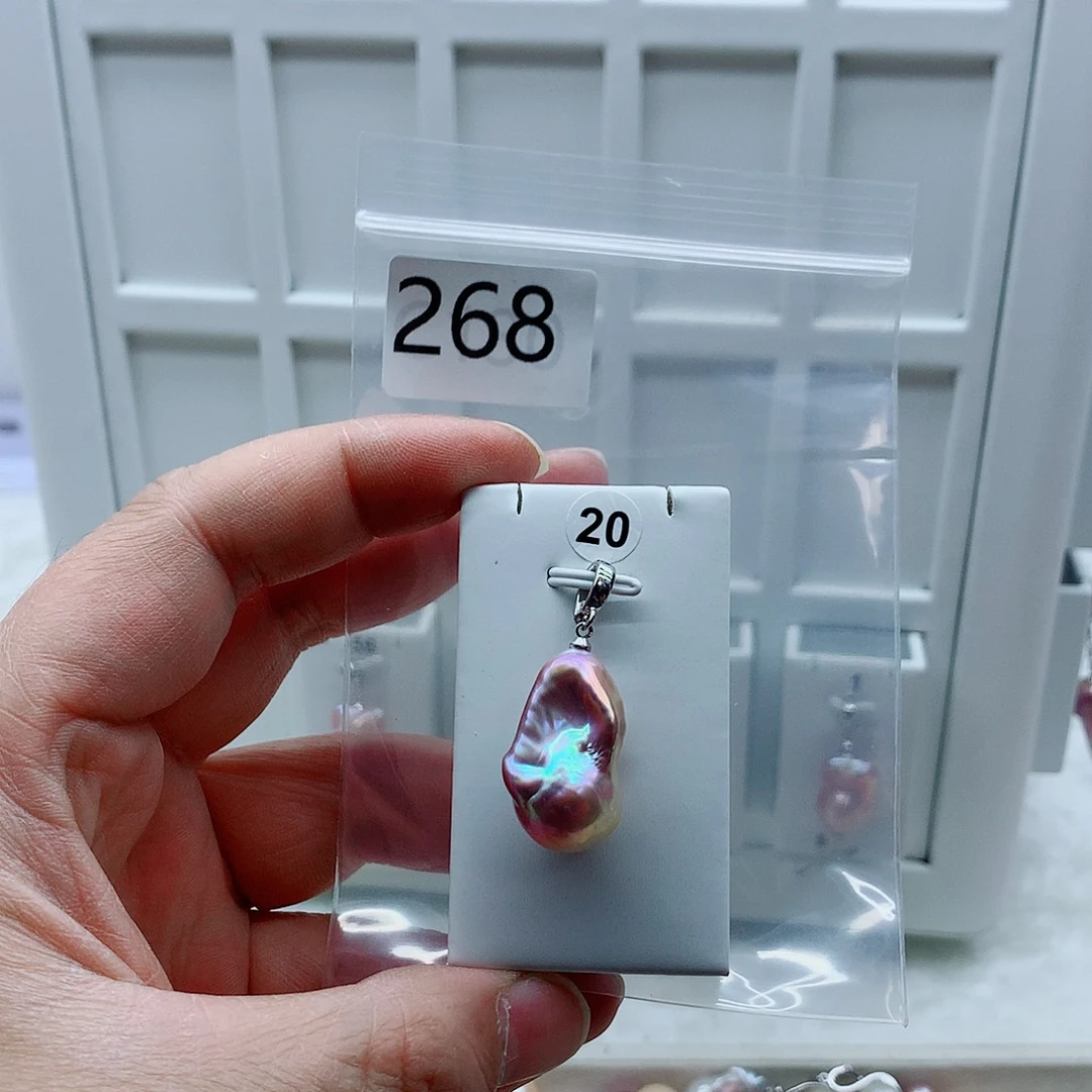 合金淡水珍珠吊坠(不含链)