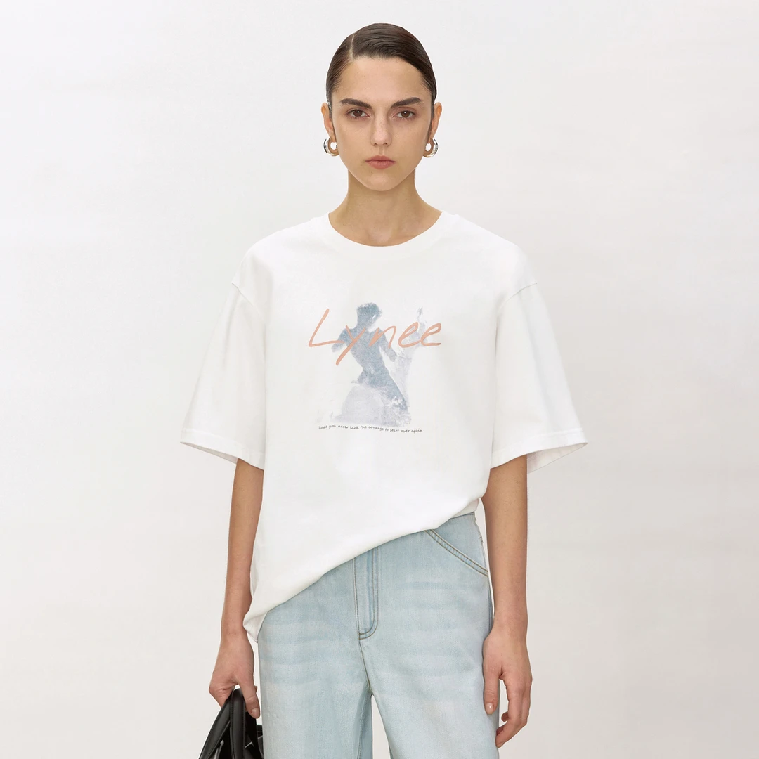 LYNEE 简约宽松时尚印花T恤合集 LGD2FST018/014/019/016/026/029