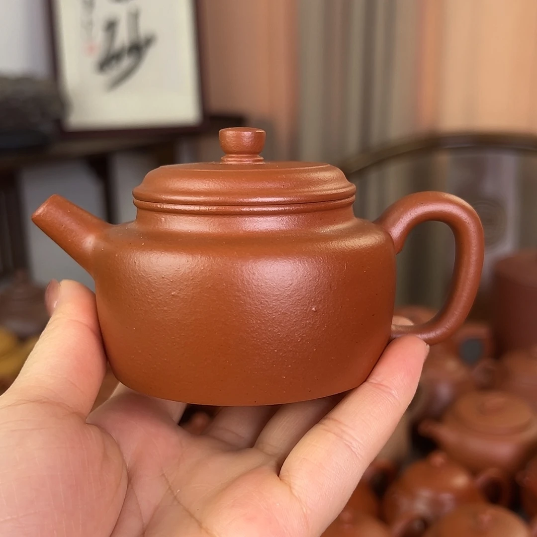 紫砂茶壶精品原矿赵庄生砂朱泥德钟140cc孤品