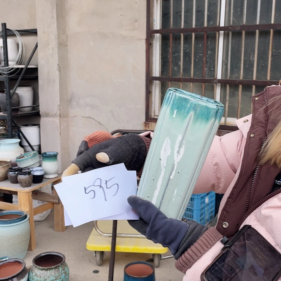 红陶王嫂花盆0214-595