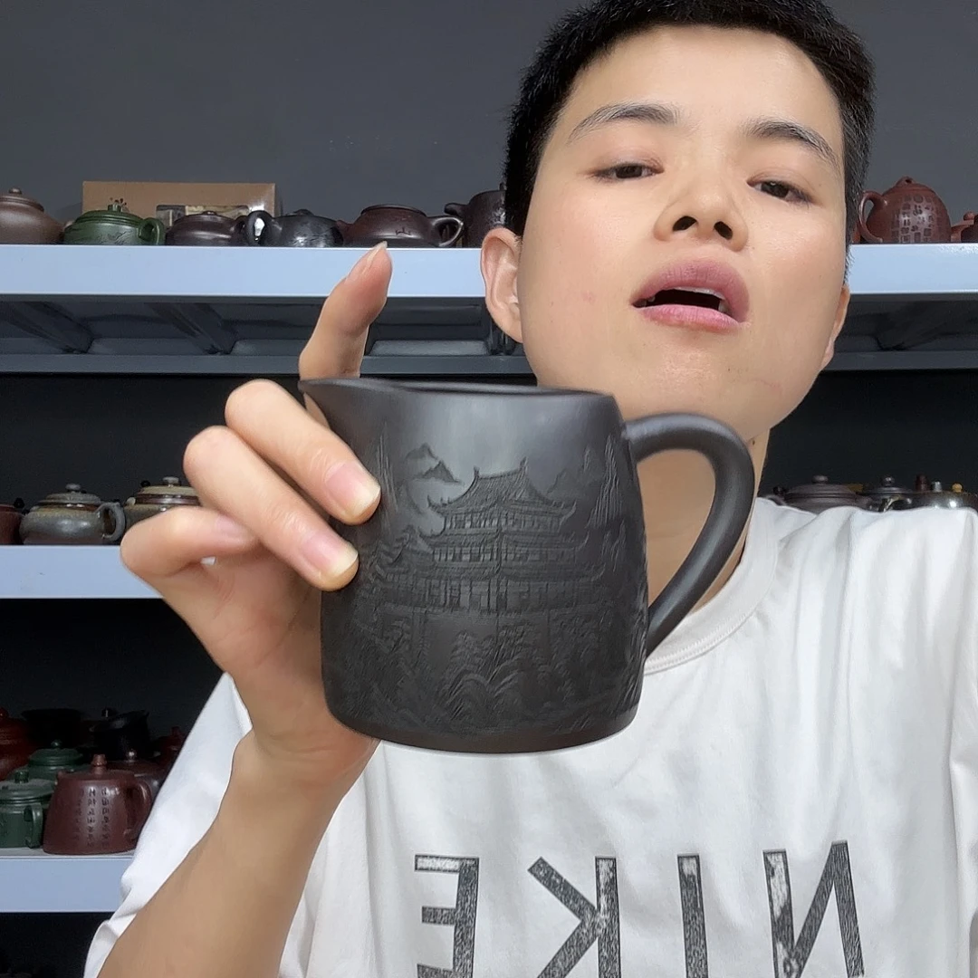 茶壶底槽青民间手艺人全手工制作