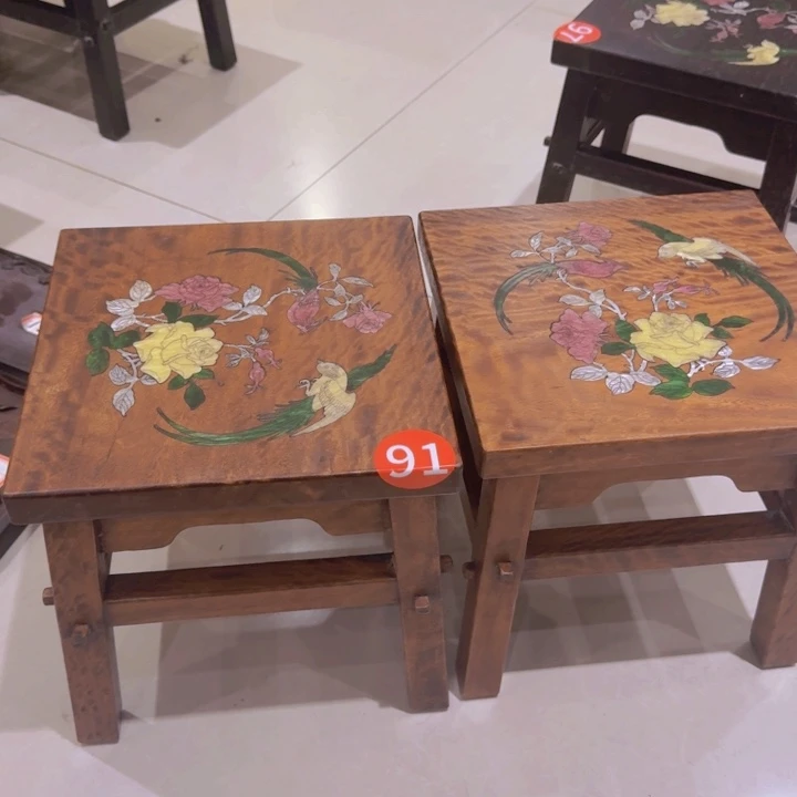 香榧木水波纹小凳子福利款