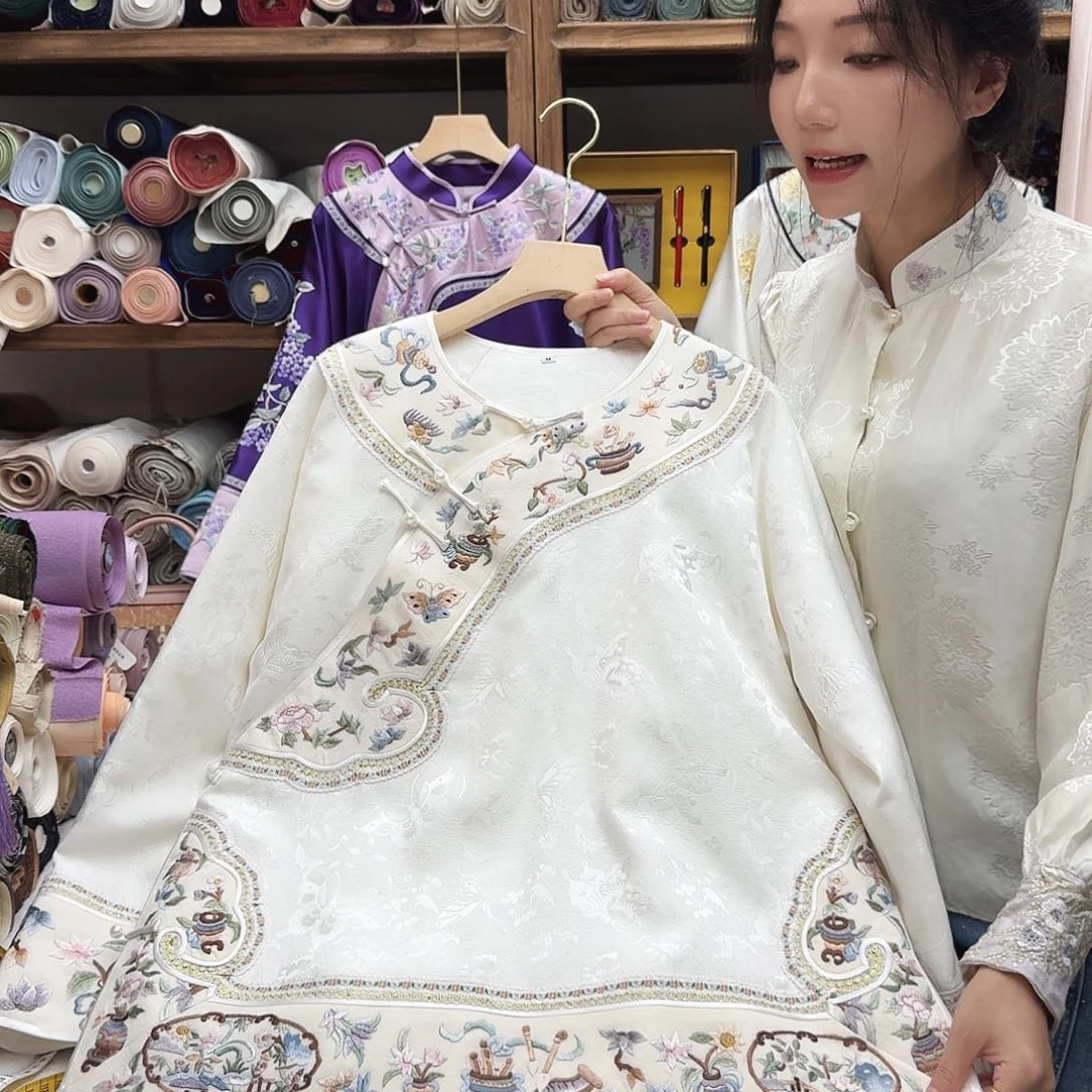 苏绣棉服2胸围106衣长65