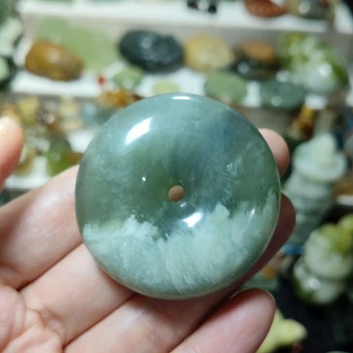 岫玉平安扣未镶嵌