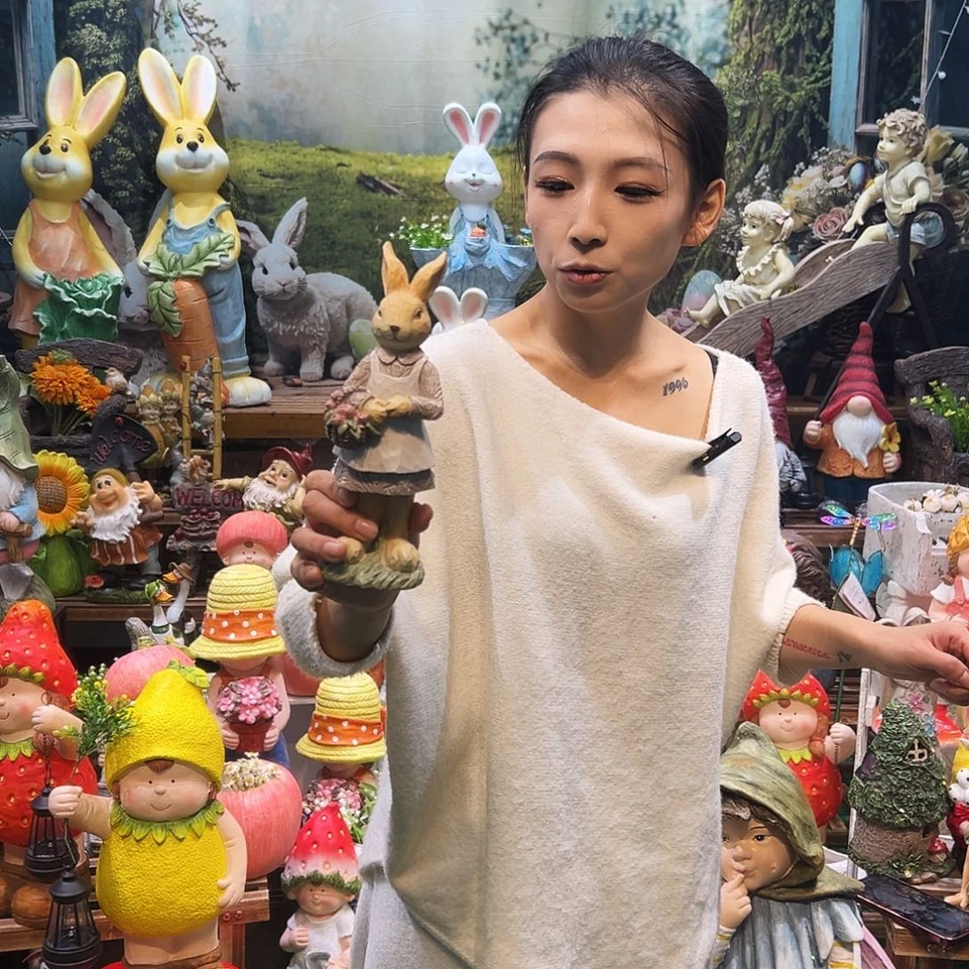 花园摆件红红火火